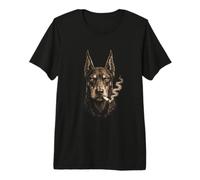 Gangster Doberman Mafia Boss Thug Gritty Noir Urban Hip Hop Premium T-Shirt