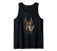 Gangster Doberman Mafia Boss Thug Gritty Noir Urban Hip Hop Tank Top
