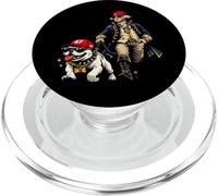 Gangster George Washington Walking Bulldog Patriotic PopSockets PopGrip for MagSafe