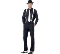 Gangster Instant Kit Smiffys Black One Size