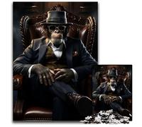 Gangster Monkey 1000 Piece Puzzle Paper Jigsaw Puzzles Brain Challenge Game for TeenagersFamily Interaction 1000 PCS(38x26cm)