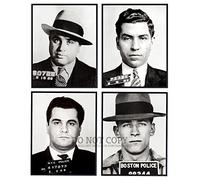 Gangster Mug Shots 11 X 14 - Rare Mugshot Portrait Collage - Ultimate Wise Guys Collection - Stunning Photo Poster Art Print