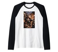 Gangster Raccoon with Bubble Tea, Raccoon Raglan Baseball Tee