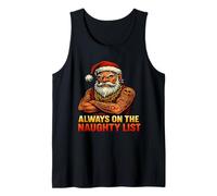 Gangster Santa Christmas Attitude Holiday Vibes Humor Tank Top