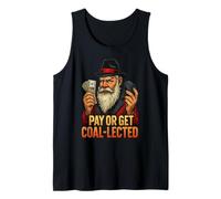Gangster Santa Christmas Humor for Debt Collectors Pun Tank Top