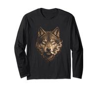 Gangster Wolf Mafia Boss Thug Gritty Noir Urban Hip Hop Long Sleeve T-Shirt