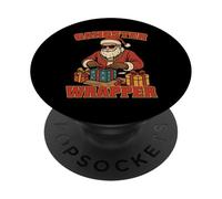 Gangster Wrapper Cool HipHop Santa Claus Christmas PopSockets Adhesive PopGrip