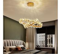 GANGUIO Fashion Chandelier Crystal Chandeliers Lighting Led Lamp Compatible with Bedroom Dining Living Room Deco Ceiling Chandelier Lustre Suspension Modern LED Chandelier Adjustable Chandeliers