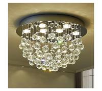 GANGUIO Fashion Chandelier LED Crystal Ball Ceiling Chandelier Simple Round Living Room Chandelier Home Decoration Chandelier Bright Lighting Fixtures,Led Chandelier Lights