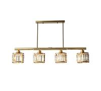 GANGUIO Fashion Chandelier Modern Crystal Chandelier Gold Luxury Ceiling Pendant Light Fixtures American Style Brushed Brass Hanging Light for Bedroom Living Room Dining Room Kitchen Island