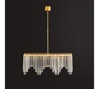 GANGUIO Fashion Chandelier Modern Crystal Chandelier Gold Luxury Ceiling Pendant Light Fixtures American Style Brushed Brass Hanging Light for Bedroom Living Room Dining Room Kitchen Island