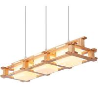 GANGUIO Fashion Chandelier Modern Rectangular Chandelier Traditional 3 Light Hanging Chandelier Mid Century Pendant Light Compatible with Bar Cafe Kitchen Dining Room Adjustable Chandeliers