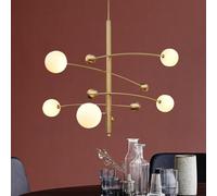 GANGUIO Fashion Chandelier Postmodern Chandelier Restaurant Ceiling Lights Fixtures Bronze Pendant Lighting Bedroom Living Room Hanging Lighting Adjustable Chandeliers