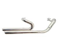 gangxiao for Y&amaha for Drag Star for V-Star 650 XVS650 DS650 XVS400 650A for DRAGSTAR 400 Full System Silencer Tube Muffler Exhaust Pipe Motorbike Saddle Bag(Type A Chrome)