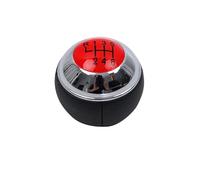 gangxiao Gear Shift Lever Knob 5/6 Speed Manual Chrome Car Gear Shift Knob Lever Shifter Handle Ball for Mini R50 2000-2006 for Cabrio R52 R53 for Cooper 2002-2008(Red 6 Speed)