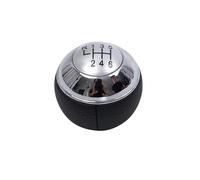 gangxiao Gear Shift Lever Knob 5/6 Speed Manual Chrome Car Gear Shift Knob Lever Shifter Handle Ball for Mini R50 2000-2006 for Cabrio R52 R53 for Cooper 2002-2008(Silver 6 Speed)