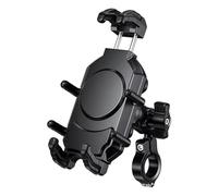 gangxiao Phone Clamp Motorcycle Phone Mount With 15W Wireless Charger And 30W USB-C Anti-Theft Handlebar Holder(No Charger black)