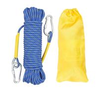 Gangying 50m Climbing Rope 8mm Outdoor Static Rock Climbing Rope High Strength Cord Safety Rope Braid Nylon Rope Escape Rope Fire Rescue Parachute Rope with 2 Carabiner