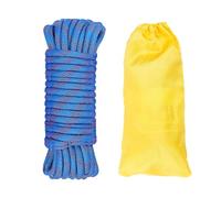 Gangying 8mm Static Climbing Rope 20mm High Strength Rappelling Blue | CE/UIAA Certified, Heavy Duty Nylon Abseiling, Fire Rescue, Hiking, Camping, Caving, Breaking Strength of 1600kg