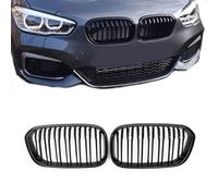 Gangying F20 Grille,Front Kidney Grill for BMW 1 Series F20 F21 Grille LCI 2015 2016 2017 2018 Double Bridge Grill Gloss Black