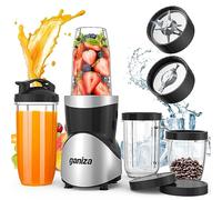 Ganiza 900W Smoothie Blender, 15-Piece Personal Blender & Grinder Combo, BPA Free, Nutritional Recipes