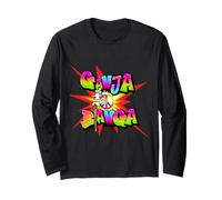 Ganja Banga Graffiti Peace Sign Long Sleeve T-Shirt