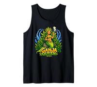 Ganja Queen Mermaid Cannabis 420 Weed Fantasy Art Design Tank Top