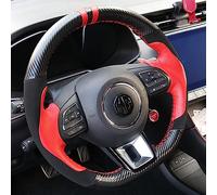 GaNkas Car Steering Wheel Black Badge for MG5 MG6 MGGT MG HS ZS Logo Emblem Cover MG Logo Car Styling Accessories,Black Style