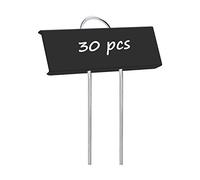 GANMEI 30 Pcs Metal Plant Labels Garden Markers Reusable Nursery Tags for Vegetables Flower Greenhouse Black