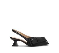 GANNI big bow satin pumps - Black 35