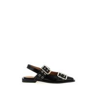 GANNI 'Black Feminine Buckle' Slingback 36