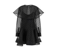 GANNI 'Black Organza Circle Collar' Dress 38 EU
