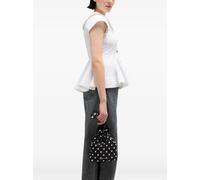 GANNI Bou polka dot bucket bag - Black One Size