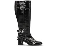 GANNI double-buckle knee-high boots - Black 36-37-38-39