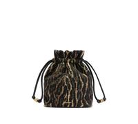 GANNI drawstring logo-detail bucket bag - Black One Size