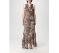 GANNI Dress Woman color Beige - Size: 38 - female