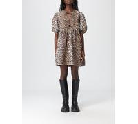 GANNI Dress Woman color Brown - Size: 32 - female