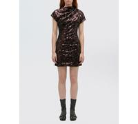 GANNI Dress Woman color Brown - Size: 38 - female