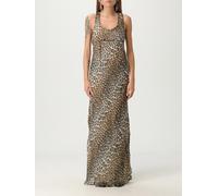 GANNI Dress Woman color Brown - Size: 38 - female