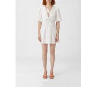 GANNI Dress Woman color White - Size: 34 - female