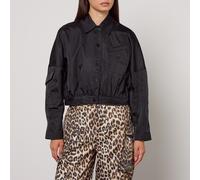 GANNI Women's Duchesse Nylon Short Jacket Black