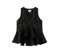 GANNI floral ruffled top - Black 32-34-36-38-40-42-44