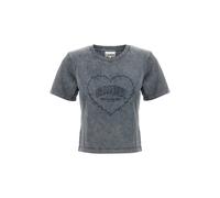 GANNI 'Grey Washed Heart' T-Shirt XS