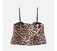 Ganni Leopard-Jacquard Top - EU 44/UK 16