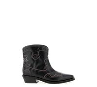 GANNI 'Low Shaft Embroidered Western' Ankle Boots 37
