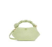 GANNI mini Bou bag in green ostrich OS