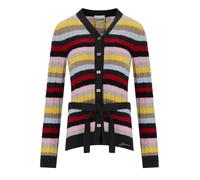 GANNI MULTICOLOR STRIPED CARDIGAN WITH BELT M