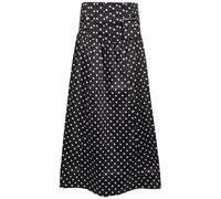 Ganni Polka dot Satin Maxi Skirt - Black - 42 (UK14 / L)