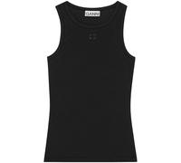 GANNI ribbed tank top - Black XXS-XS-S-M-L