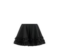 GANNI ruffled flared mini skirt - Black 34-36-38-40-42-44